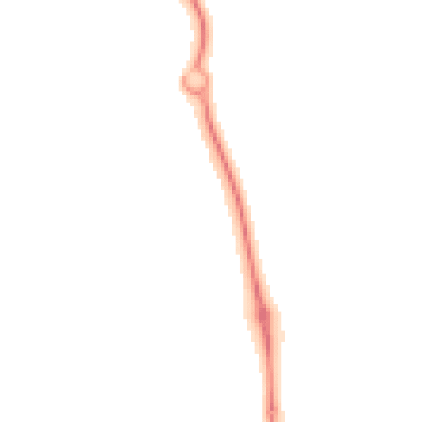 Night-time road noise heatmap for HP19 9AJ