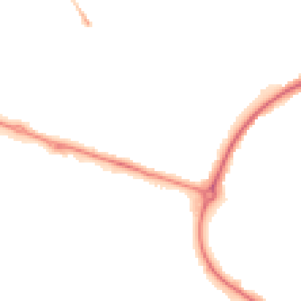 Night-time road noise heatmap for HP19 9PN