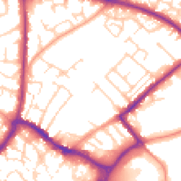 Daytime road noise heatmap for HP20 1BG