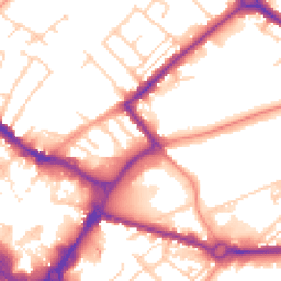 Daytime road noise heatmap for HP20 1BL
