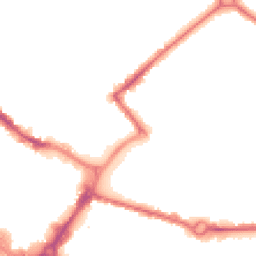 Night-time road noise heatmap for HP20 1BL