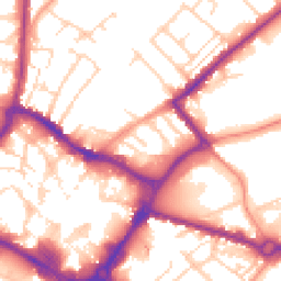 Daytime road noise heatmap for HP20 1BS