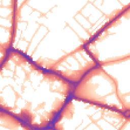 Daytime road noise heatmap for HP20 1BU