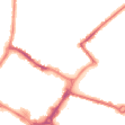 Night-time road noise heatmap for HP20 1BU