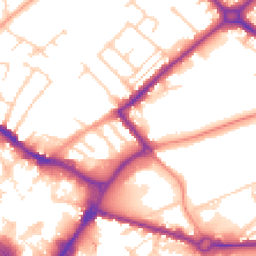 Daytime road noise heatmap for HP20 1BX