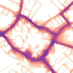 Daytime road noise heatmap for HP20 1SH