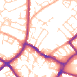 Daytime road noise heatmap for HP20 2NA