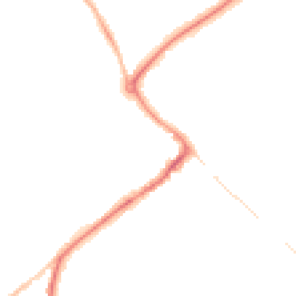 Night-time road noise heatmap for HP27 0AE