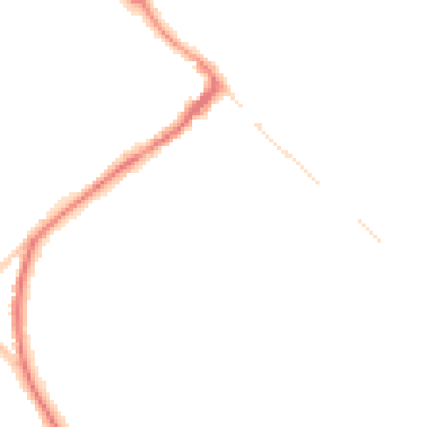 Night-time road noise heatmap for HP27 0BL