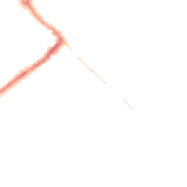 Night-time road noise heatmap for HP27 0BW