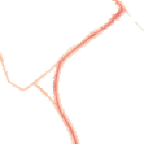 Night-time road noise heatmap for HP27 0DW
