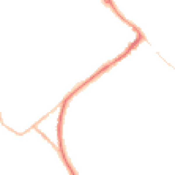Night-time road noise heatmap for HP27 0DX