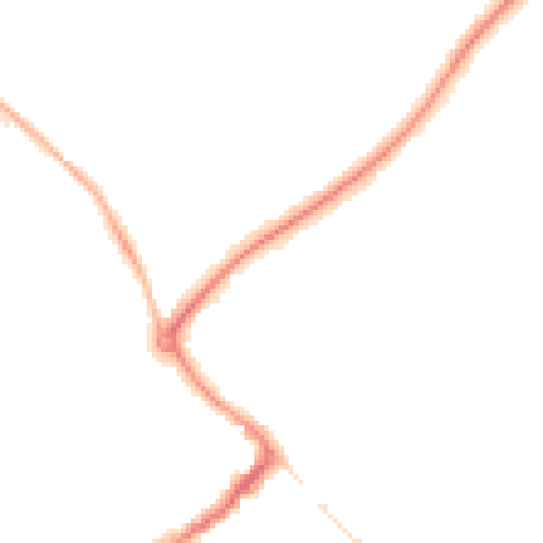Night-time road noise heatmap for HP27 0EG