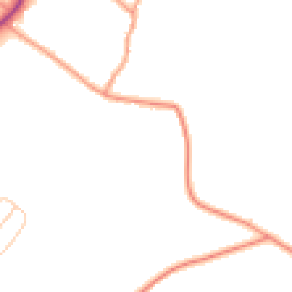 Daytime road noise heatmap for HP27 0LH