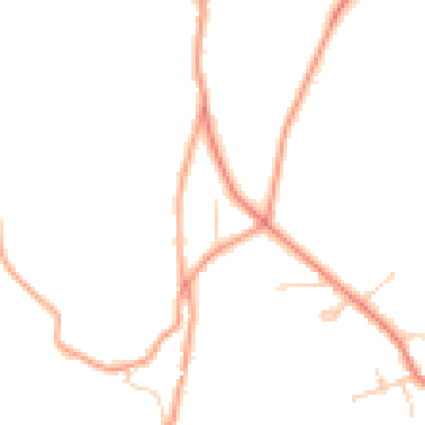 Daytime road noise heatmap for HP27 0PJ