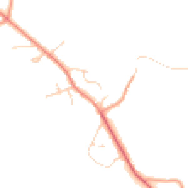 Daytime road noise heatmap for HP27 0QT