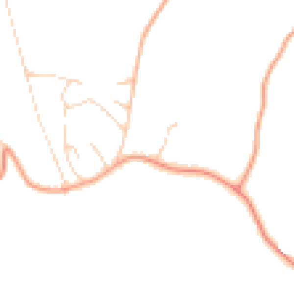 Daytime road noise heatmap for HP27 0RQ