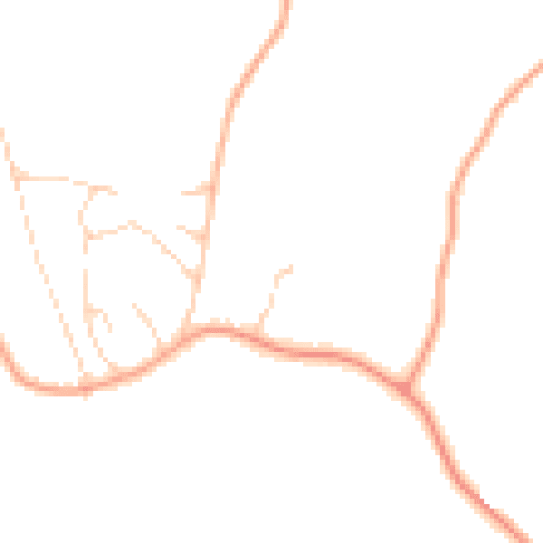 Daytime road noise heatmap for HP27 0SR