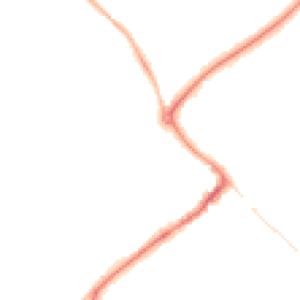 Night-time road noise heatmap for HP27 9AJ