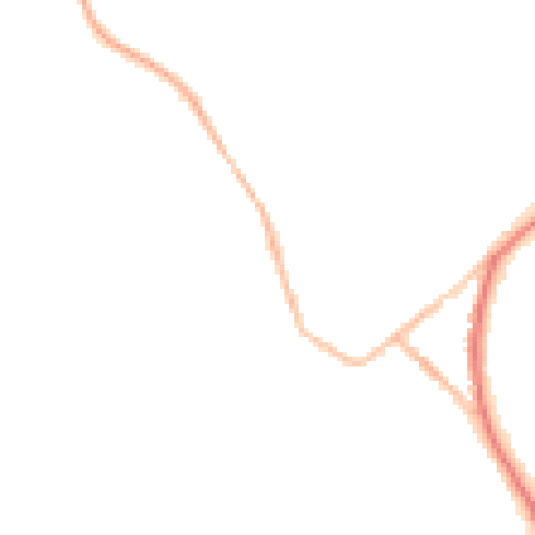 Night-time road noise heatmap for HP27 9DS