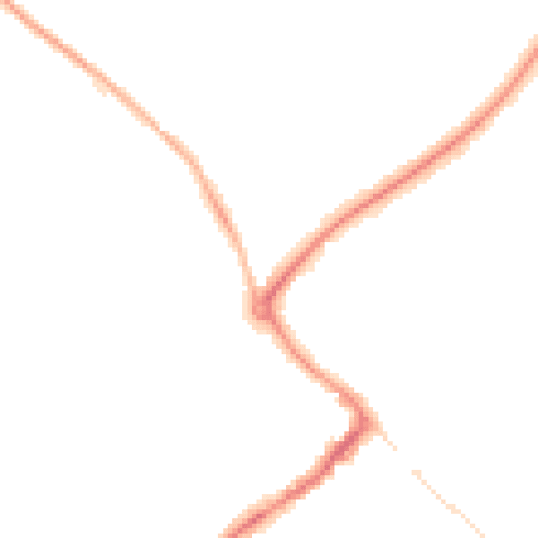 Night-time road noise heatmap for HP27 9EP