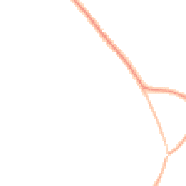Night-time road noise heatmap for HP27 9EX