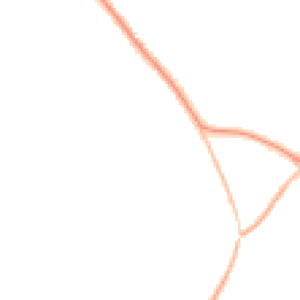 Night-time road noise heatmap for HP27 9FG