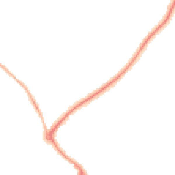 Night-time road noise heatmap for HP27 9HF