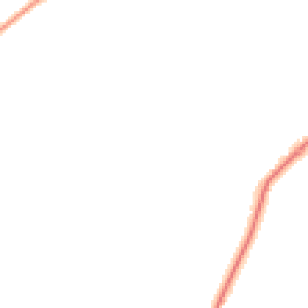 Night-time road noise heatmap for HP27 9LR