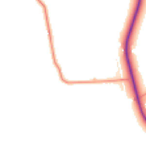 Daytime road noise heatmap for HP27 9NU