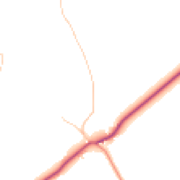 Daytime road noise heatmap for HP27 9QQ