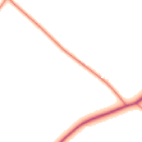 Daytime road noise heatmap for HP27 9RJ