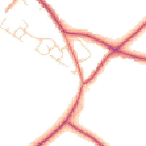 Daytime road noise heatmap for HP27 9XU