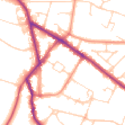 Daytime road noise heatmap for HP6 5EG