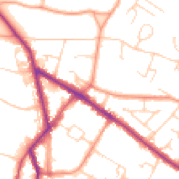 Daytime road noise heatmap for HP6 5EL