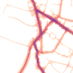 Daytime road noise heatmap for HP6 5ES