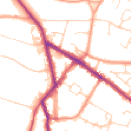 Daytime road noise heatmap for HP6 5FF