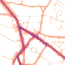 Daytime road noise heatmap for HP6 5FJ