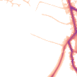 Daytime road noise heatmap for HP6 5HE