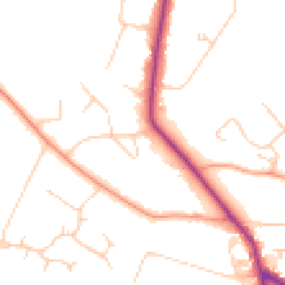 Daytime road noise heatmap for HP6 5NS