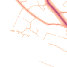 Daytime road noise heatmap for HP6 5QN