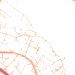 Daytime road noise heatmap for HP6 6EL