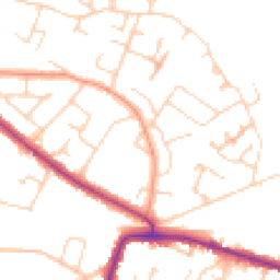 Daytime road noise heatmap for HP6 6HP
