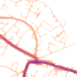 Daytime road noise heatmap for HP6 6JA