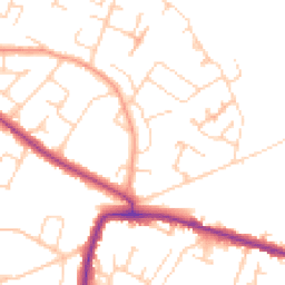 Daytime road noise heatmap for HP6 6JD