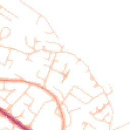 Daytime road noise heatmap for HP6 6NY