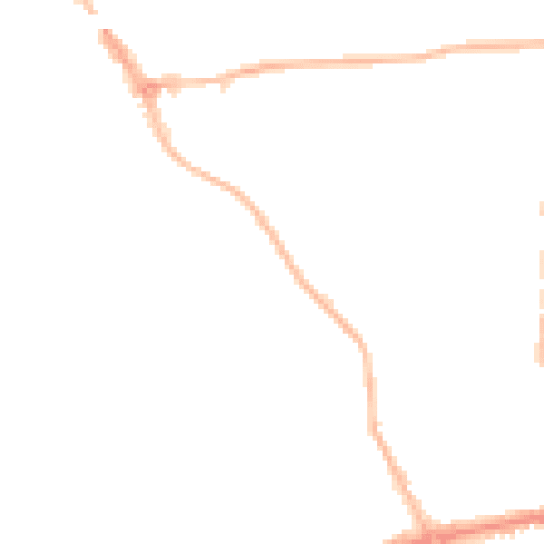 Night-time road noise heatmap for HP9 1AB