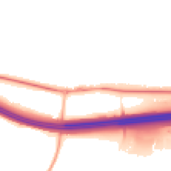 Night-time road noise heatmap for HP9 1BF