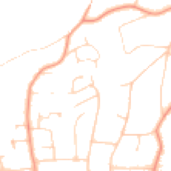 Daytime road noise heatmap for HP9 1BG