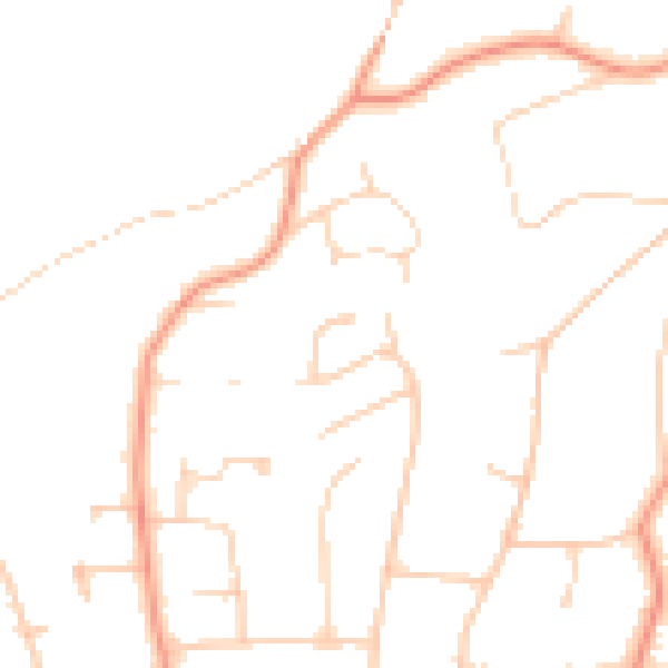 Daytime road noise heatmap for HP9 1BJ